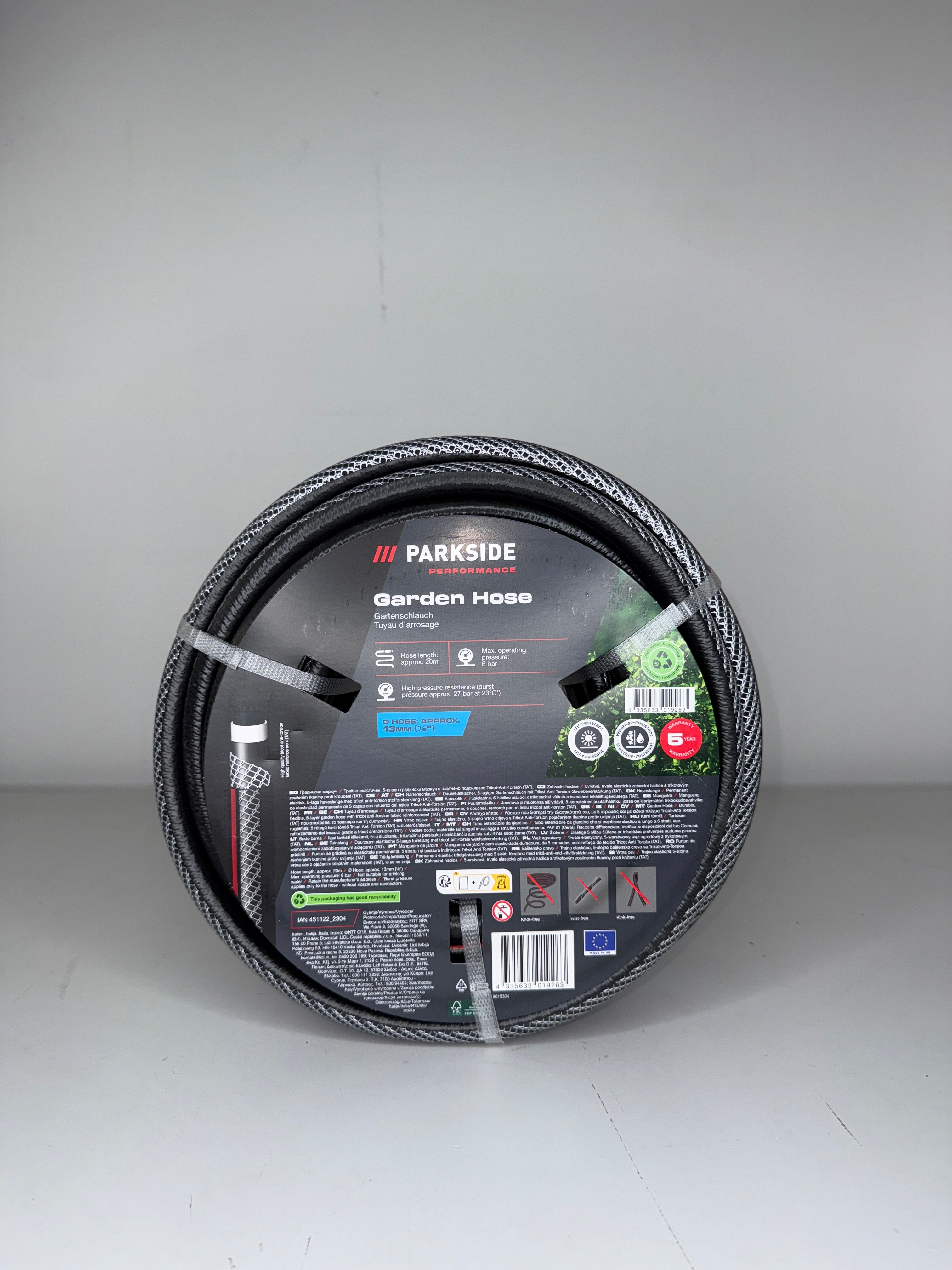 Parkside Performance Garden Hose 20 m