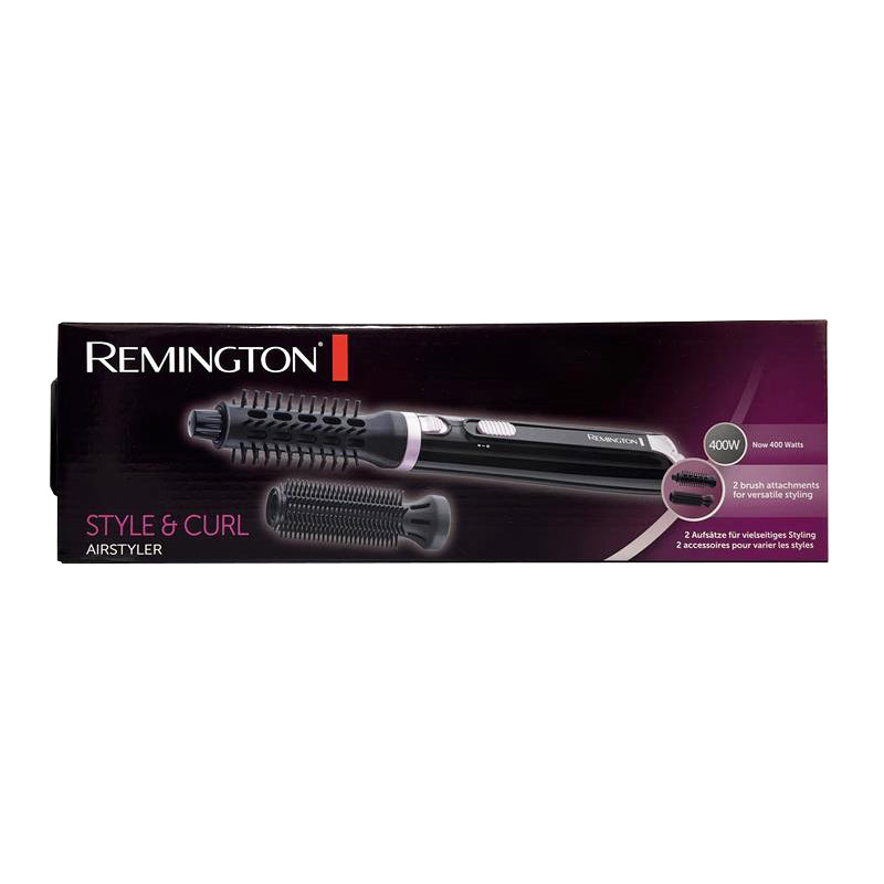 117 x "Remington Hot Air Brush “Style and Curl AS406” with 2 Styling Attachments"